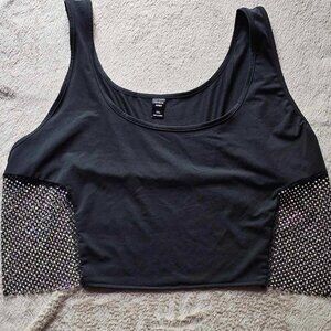 Shein Diamond Crop Top Size 3X